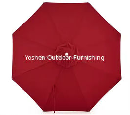 7.5 ft Patio Umbrella Cover Replacement Canvas 8 Ribs Umbrella Replacement Canopy for Round Market Umbrella