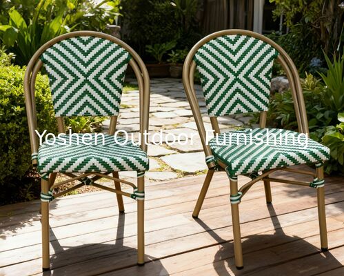 كرسيه يوشين فرنسيه للبسترو المطعم الخضراء مقهى كرسيه طعام في الهواء الطلق