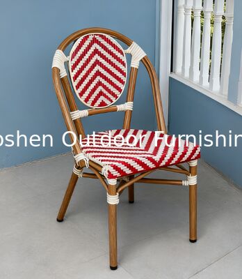 المقاوم للزوال والمقاوم للطقس الكرسي الخارجي اللون الوردي الأنيق مع إطار الألومنيوم القوي