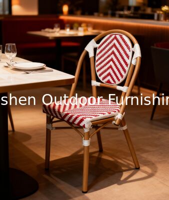 المقاوم للزوال والمقاوم للطقس الكرسي الخارجي اللون الوردي الأنيق مع إطار الألومنيوم القوي