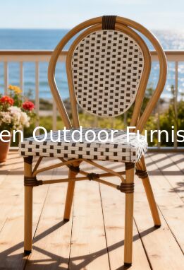 كرسي مكدس مقاوم للعوامل الجوية ومقاوم للماء في الهواء الطلق بجانب المسبح بتصميم على الطراز الفرنسي للاستخدام في حمام السباحة والحديقة والفندق