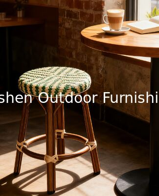 بيع بالجملة مقاعد البار الفرنسية القديمة من الروتان والقصى