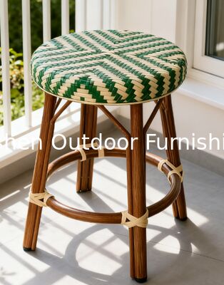 بيع بالجملة مقاعد البار الفرنسية القديمة من الروتان والقصى