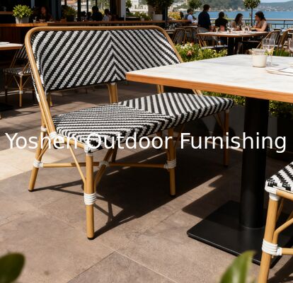 أريكة الهواء الطلق بوهو شيك أريكة الهواء الطلق الحديثة الشيفرون النمط