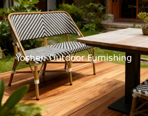 أريكة الهواء الطلق بوهو شيك أريكة الهواء الطلق الحديثة الشيفرون النمط