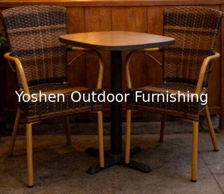 الألومنيوم الخيزران نظرة الحديقة الراطاني الكرسي الويكر خارجية مقهى الكرسي البلاستيكي مقهى مقهى