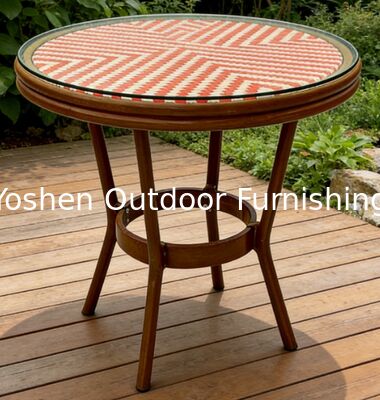 جميع الطقس مقعد القهوة الخارجي المحمول المصمم للطابق المنسحب للفندق