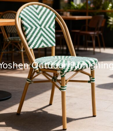 كرسيه يوشين فرنسيه للبسترو المطعم الخضراء مقهى كرسيه طعام في الهواء الطلق