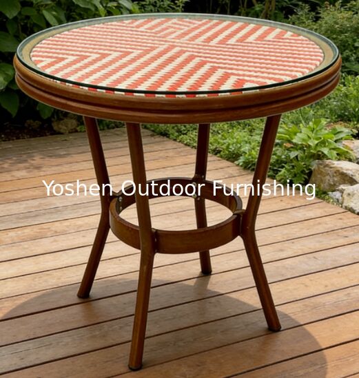 جميع الطقس مقعد القهوة الخارجي المحمول المصمم للطابق المنسحب للفندق