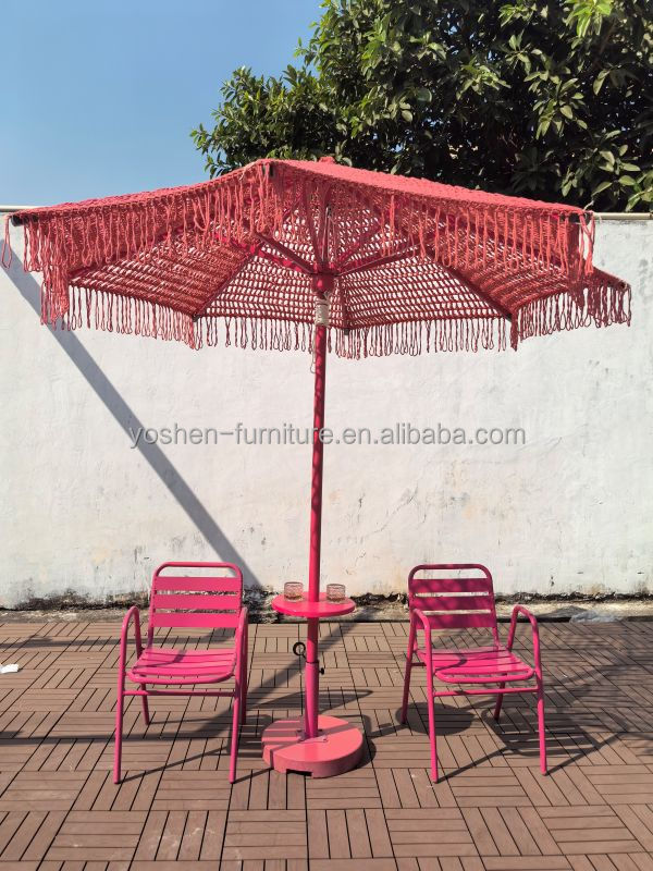 14طاولة مظلة محمولة طابق حمام سباحة رف مشروبات قفاء بيضاء بلاستيكية مستديرة طاولة مظلة خارجية 1