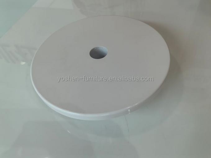 14طاولة مظلة محمولة طابق حمام سباحة رف مشروبات قفاء بيضاء بلاستيكية مستديرة طاولة مظلة خارجية 3