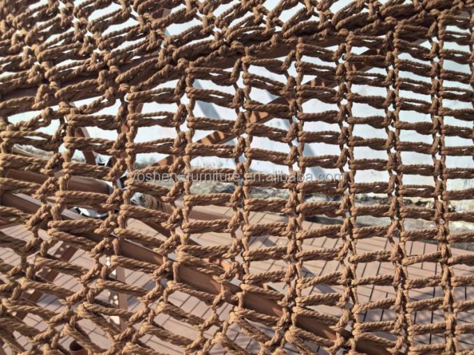 9 أقدام القهوة الشوكولاته في الهواء الطلق ماكرام الشاطئ المظلة الحبل المنسوج المزروع المظلة تاسل الفرنج السوق المظلة 4