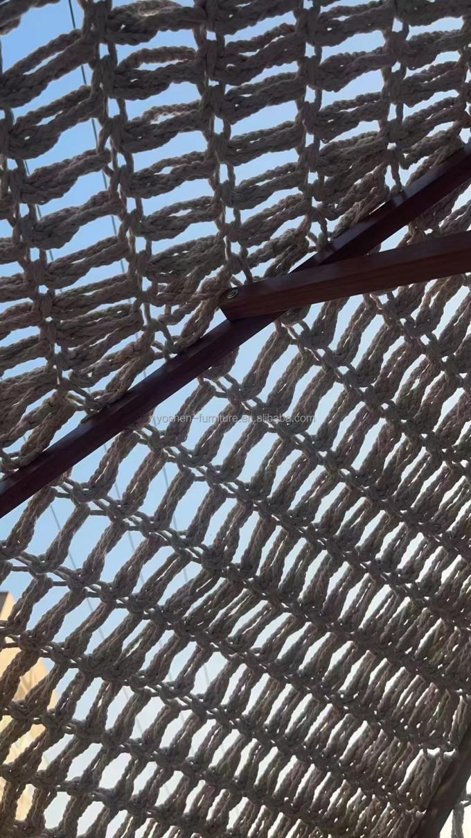 9 أقدام تصميم جديد مظلة الشاطئ المنسوجة حسب الطلب الحبل القطني المكرام مظلات اليد المصنوعة من الشوكات المنسوجة المظلة 4