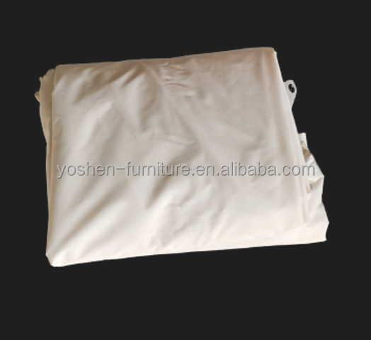 8 قدم وردي أبيض شريط مظلة فناء قماش مثمن لشمسية الشاطئ بديل مظلة في الهواء الطلق 10