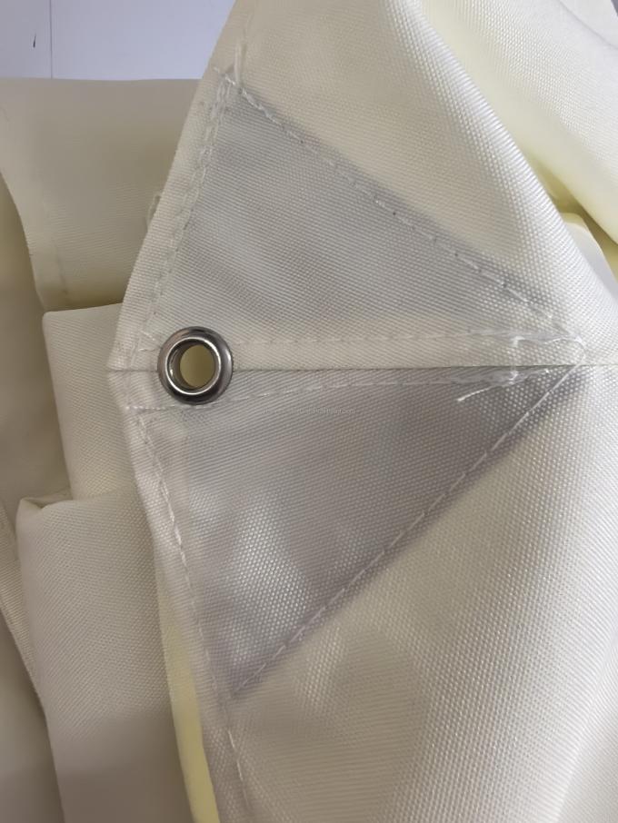 8 قدم وردي أبيض شريط مظلة فناء قماش مثمن لشمسية الشاطئ بديل مظلة في الهواء الطلق 7