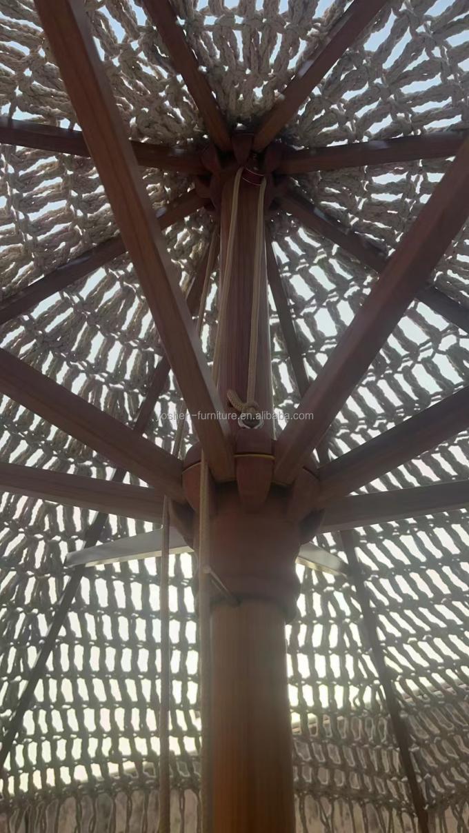 9 أقدام LA CONCHA المظلة ماكرام مظلة الحبل الغرز المنسوجة الحديقة المظلة المظلة مع المظلات المظلات المنسوجة المظلة 4