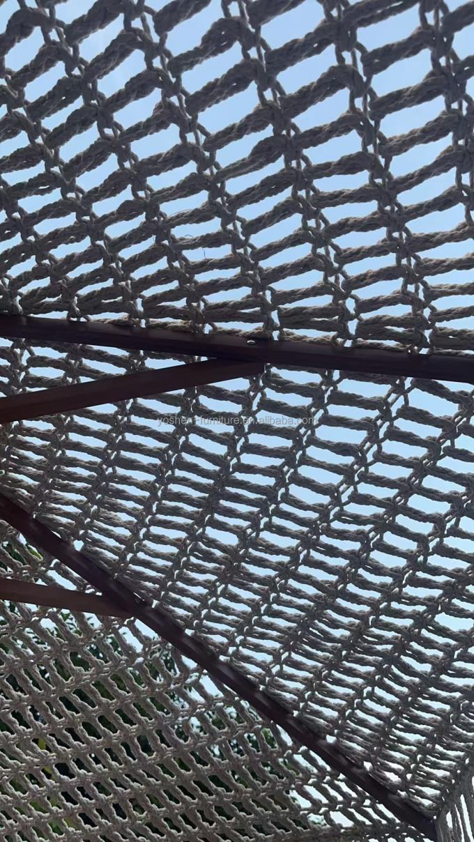 9 أقدام LA CONCHA المظلة ماكرام مظلة الحبل الغرز المنسوجة الحديقة المظلة المظلة مع المظلات المظلات المنسوجة المظلة 5