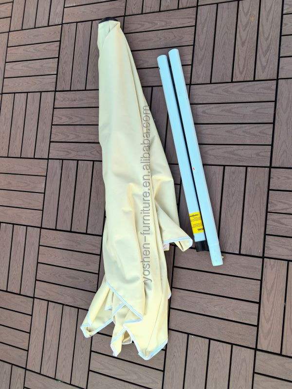 يوشين 6.5ft مخيم محمول مظلة شمسية شرفة مظلة غطاء حوض صيد مظلة وزن خفيف طي المظلة الخارجية مظلة 4