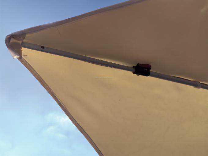 يوشين 6.5ft مخيم محمول مظلة شمسية شرفة مظلة غطاء حوض صيد مظلة وزن خفيف طي المظلة الخارجية مظلة 5