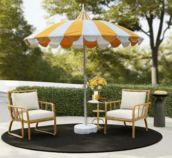 9 أقدام فندق تسيل شاطئ مظلة حافة مظلة السوق العالمي الحبل القطني الخيوط المنسوجة تاسيل غطاء المظلة مظلة 0