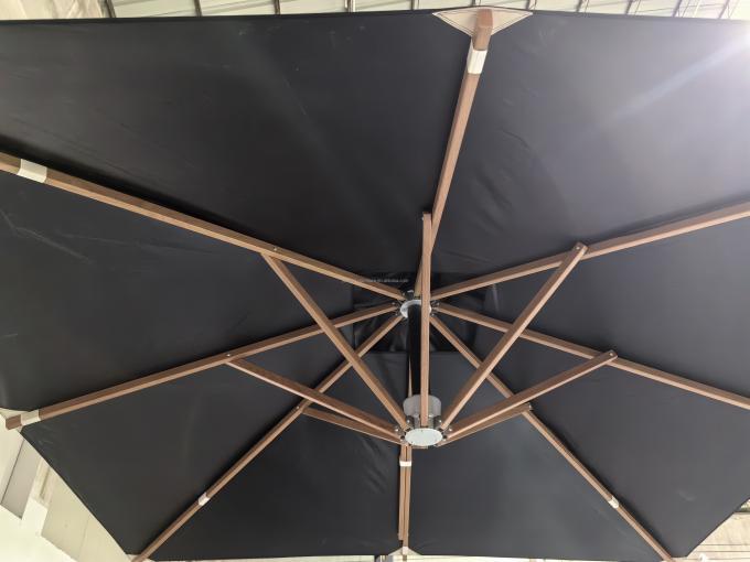 مظلة حديقة كبيرة 13 قدم مظلة ساحة سوداء مظلات ساحة سوداء عملاقة 4m مظلات ساحة سوداء ذات قاعدة 4