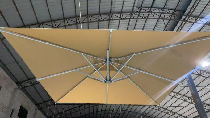 مظلة حديقة كبيرة 13 قدم مظلة ساحة سوداء مظلات ساحة سوداء عملاقة 4m مظلات ساحة سوداء ذات قاعدة 8