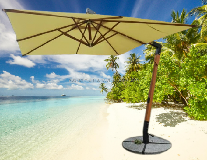 مظلة سوق كبيرة شديدة التحمل مقاس 11 قدمًا، مظلات شمسية خارجية، مظلة حديقة خارجية، مظلة فناء خارجية معلقة 1